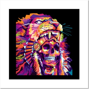 Indian skull Posters and Art